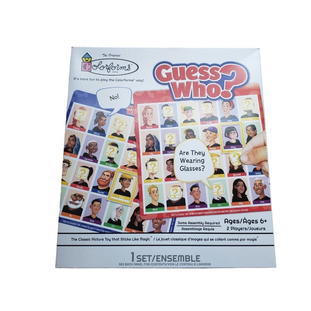 The Original Colorforms : GUESS WHO? - Miniature Game Set - New in Box
